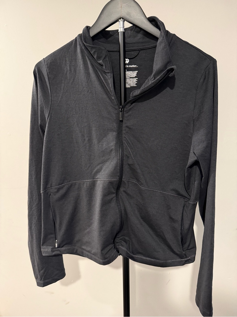 All in Motion Black Heather Full-Zip XXL